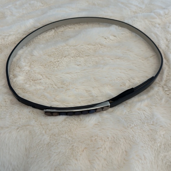 WHBM Navy Embellished Stones Waist Belt. Size S. - Picture 3 of 7